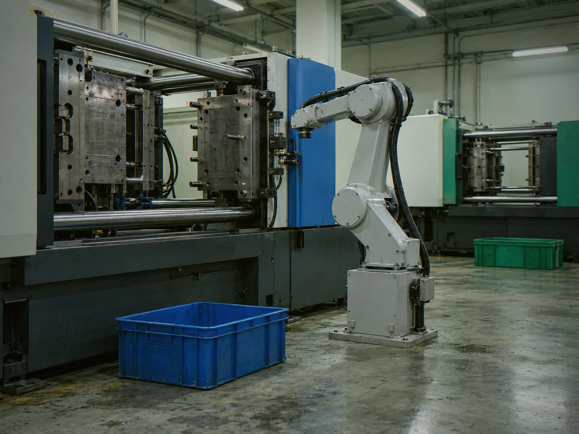 Molding press station